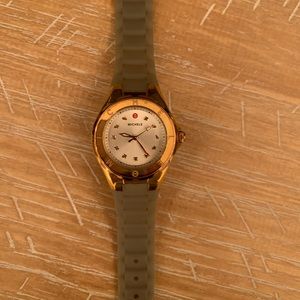 Michele watch with rose gold hardware
